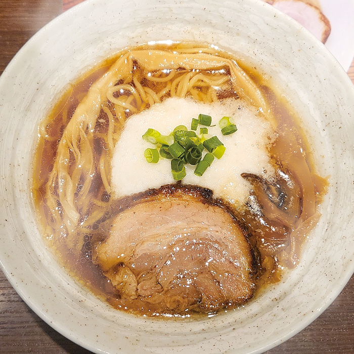 山芋アワビ茸醤油ラーメン
